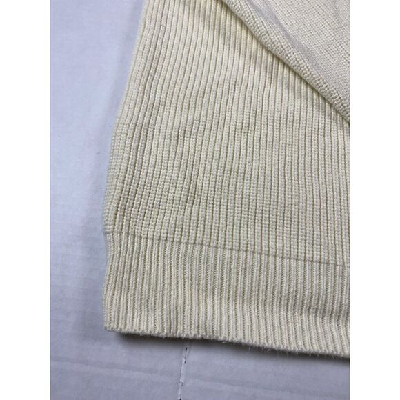 Orvis Knit Sweater 100% Cotton Sweater Mens Size XL Cream Beige - Picture 3 of 6
